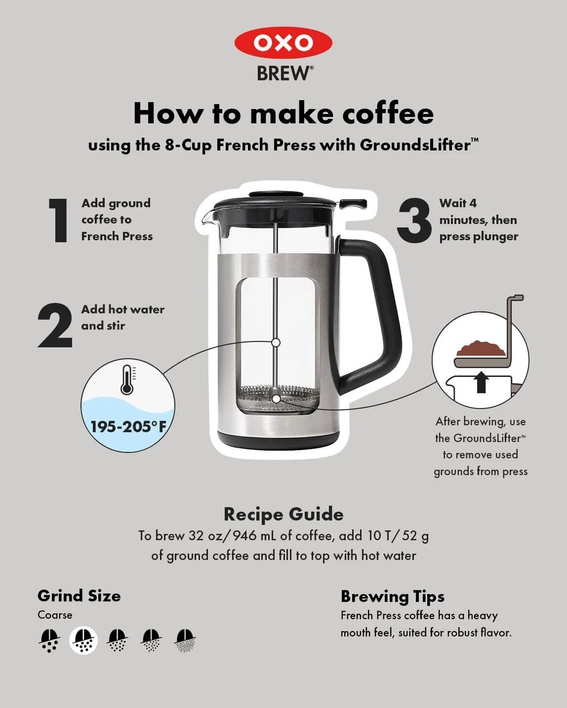 Oxo french press shop